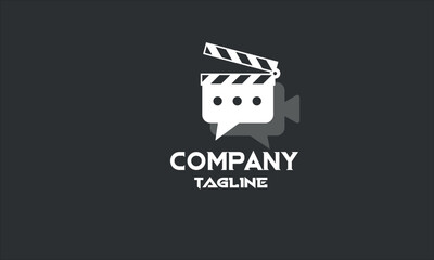 minimal movie review logo template