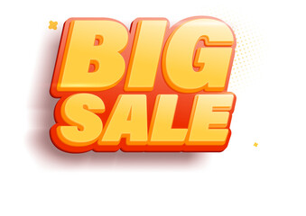 Big sale sticker or banner.