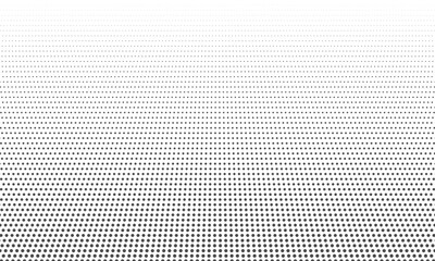 Perspective grid of dots. Abstract halftone dots background.