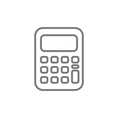 calculator icon or logo isolated sign symbol vector illustration