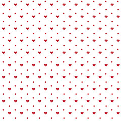 Heart shape on seamless pattern, wedding invitation design date love pattern