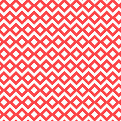 Seamless pattern geometric zigzag rhombus square on pink background for textile design