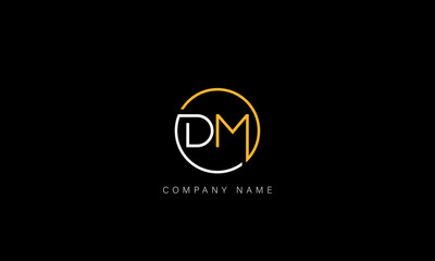 MD, DM Abstract Letters Logo Monogram