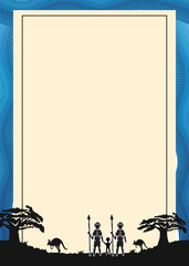 Border Design With Australian Aboriginal Artwork