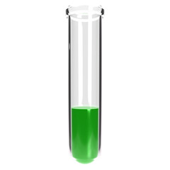 Test tube 3d icon, for UI, poster, banner, social media post. 3D rendering