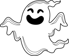 Funny ghost clipart