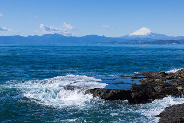 江ノ島から富士山