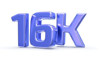 16k followers of social media background design