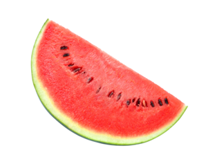 Slice of watermelon on transparent png
