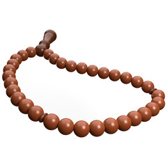 3d prayer beads icon, for UI, poster, banner, social media post. 3D rendering