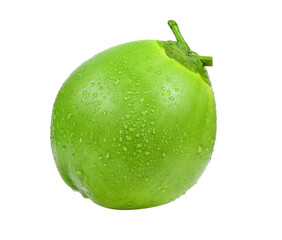 Green coconut isolated on transparent png - 524052214