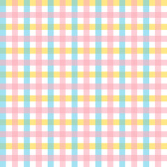 Set of colorful and cute check pattern background illustrations.