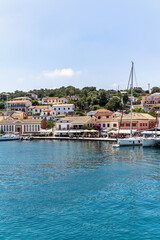 Summer vacation at Paxos (Paxi) Antipaxoi Blue Caves Gaios port Lakka Greek Ionian Island Epirus