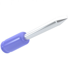 3d screwdriver icon, for UI, poster, banner, social media post. 3D rendering
