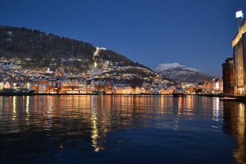 Fototapeta premium View of Bergen Bay
