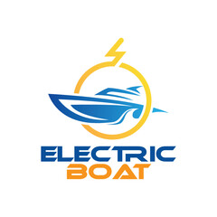 Letter O logo design of fast electric boat, Fast boat, Smart boat etc