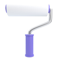 3d paint roller illustration, for UI, poster, banner, social media post. 3D rendering