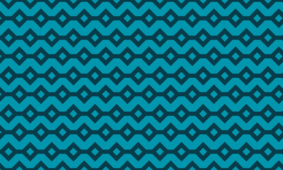 blue abstract background with seamless pattern. geometric style - stock vector.