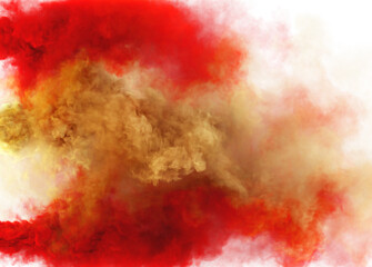 Red and wheat yellow color fantasy smoke and magic fog texture