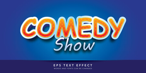 comedy 3d editable text effect