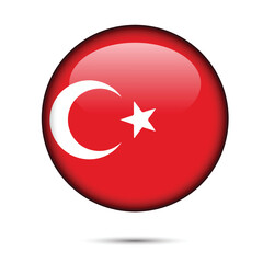 Made in Turkey round label, Modern made in Turkey logo