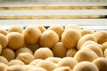 Soft Spongy Indian Chaat Dahi Bhalle Also Known As Doi Bora, Mosaru Vade, Dahi Bara, Thayir Vadai, Perugu Vada Or Dahee Vada Bhalla Is Prepared With Soak Moong Urad Dal And Mung Daal Grind In Mixer