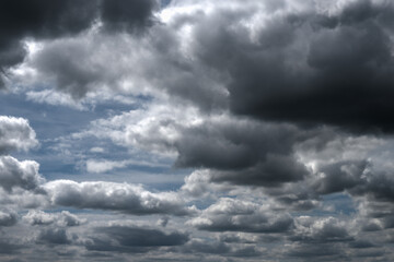 Cloudy skies in the north of the Netherlands.