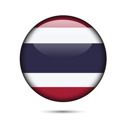 Made in Thailand round label, Modern made in Thailand logo