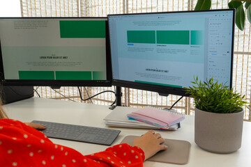 Website Designer Creative Planning Application Developer Development Draft Sketch Template Layout...