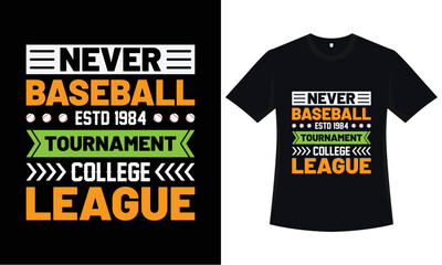 Baseball t-shirt design vector graphic