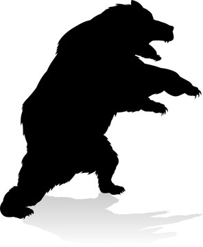 Bear Grizzly Silhouette