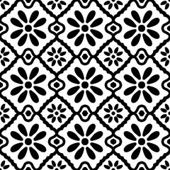 black and white seamless pattern