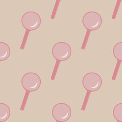 Seamless vector magnifier tool pattern. Stylish office item background for fabric, textile, cover etc.
