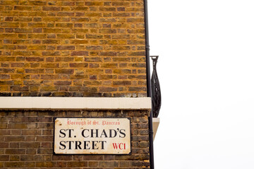St. Chad's Street in St Pancras London