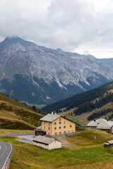 Highest point of the Spluga Pass, on the border between Italy and Switzerland