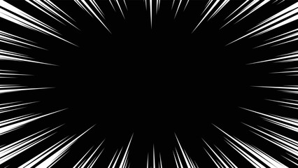 白色の集中線のベクター素材