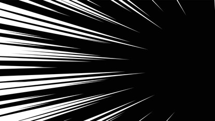 Fototapeta premium 白色の集中線のベクター素材