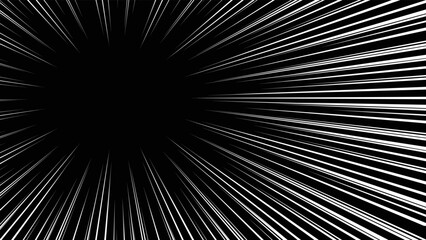 Fototapeta premium 白色の集中線のベクター素材