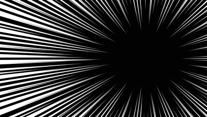 白色の集中線のベクター素材