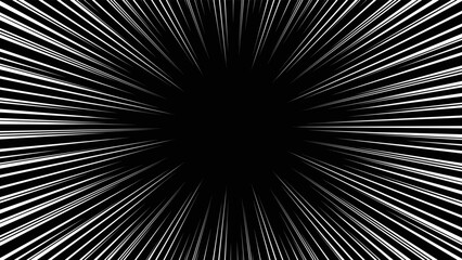 白色の集中線のベクター素材