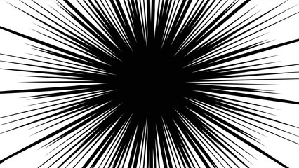 Obraz premium 白色の集中線のベクター素材