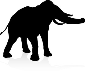Elephant Safari Animal Silhouette