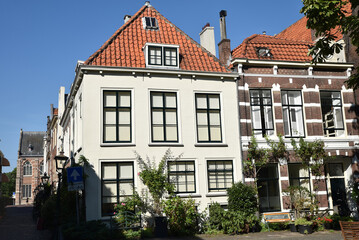 Fototapeta na wymiar Ruelle de Leiden. Pays-Bas