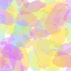 Fototapeta na wymiar watercolor seamless pattern, rainbow colors girly print, artistic pastel background