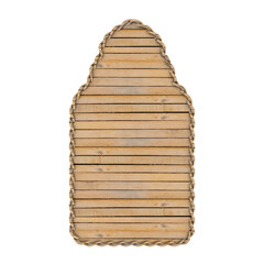 Frame rounded in 3d render wood realistic
