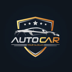 Car Garage Premium Concept Logo Design