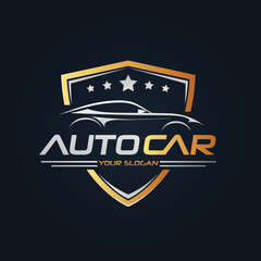 Car Garage Premium Concept Logo Design