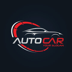 Car Garage Premium Concept Logo Design