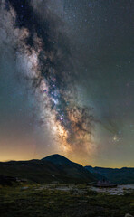 Milky way over French Alps