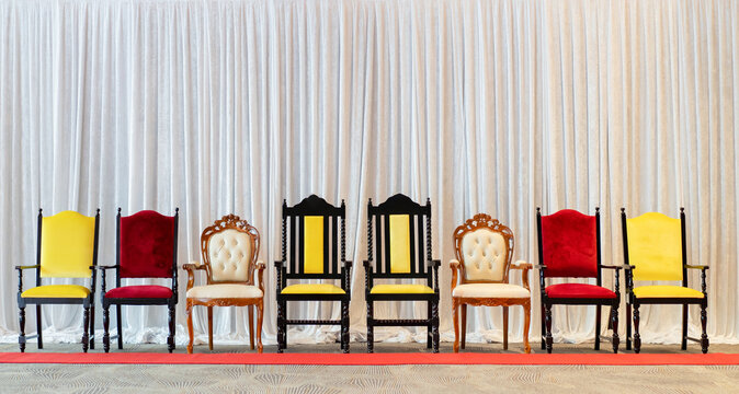 Luxury premium seats for VIP during photo shooting